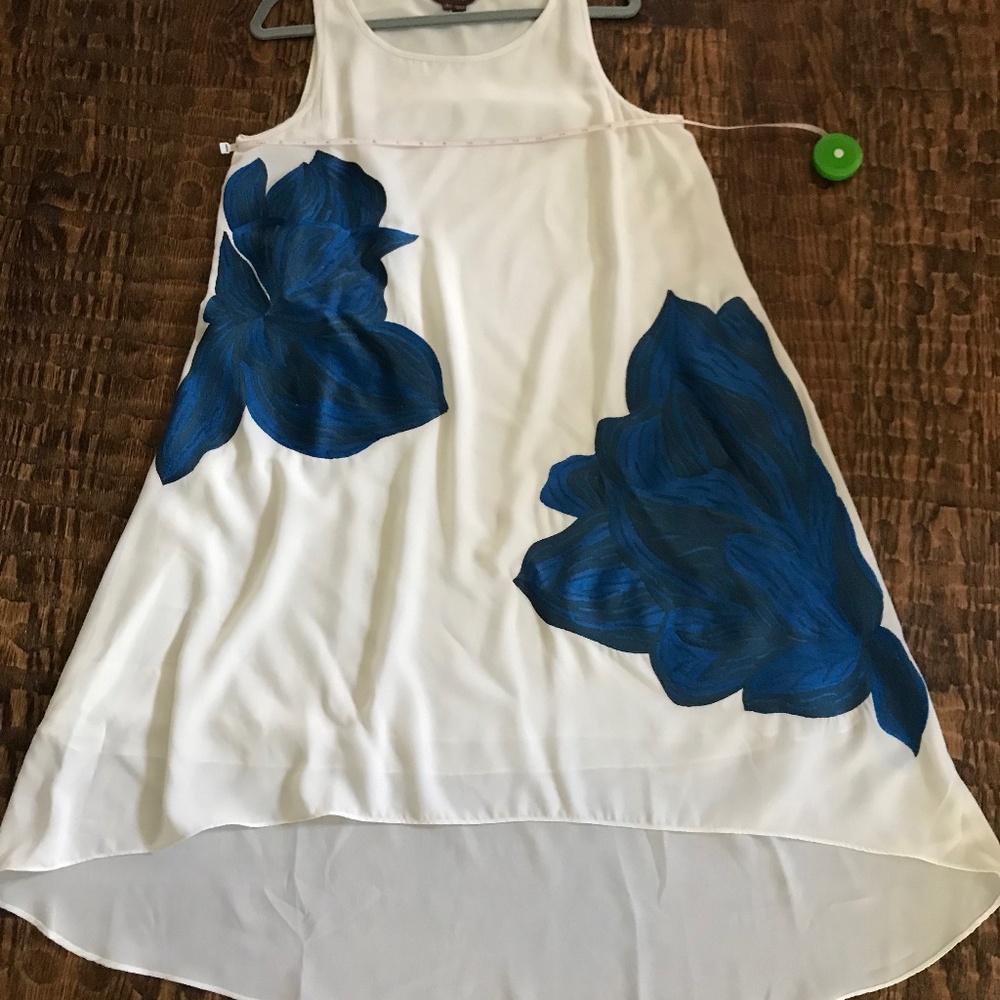 Anthro Ranna Gill Bluebell Embroidered Dress